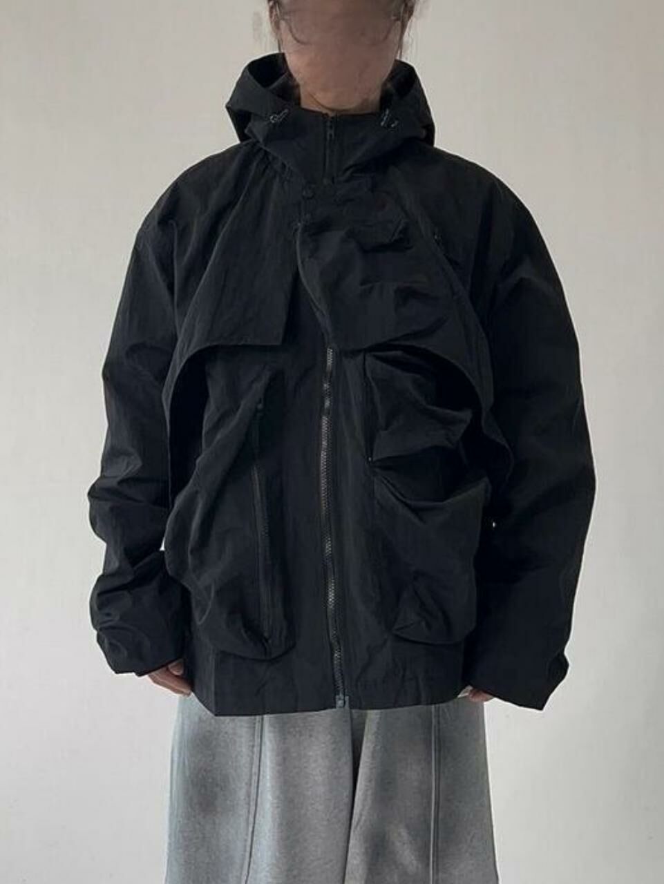 淨色連帽拉鍊外套 LEGIT-036JK