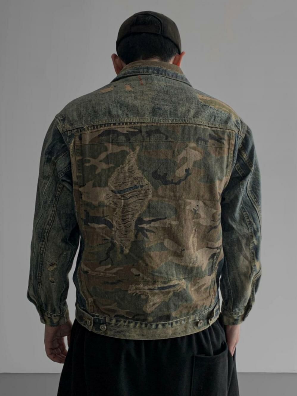 洗水圖案牛仔褸 LEGIT-037JK