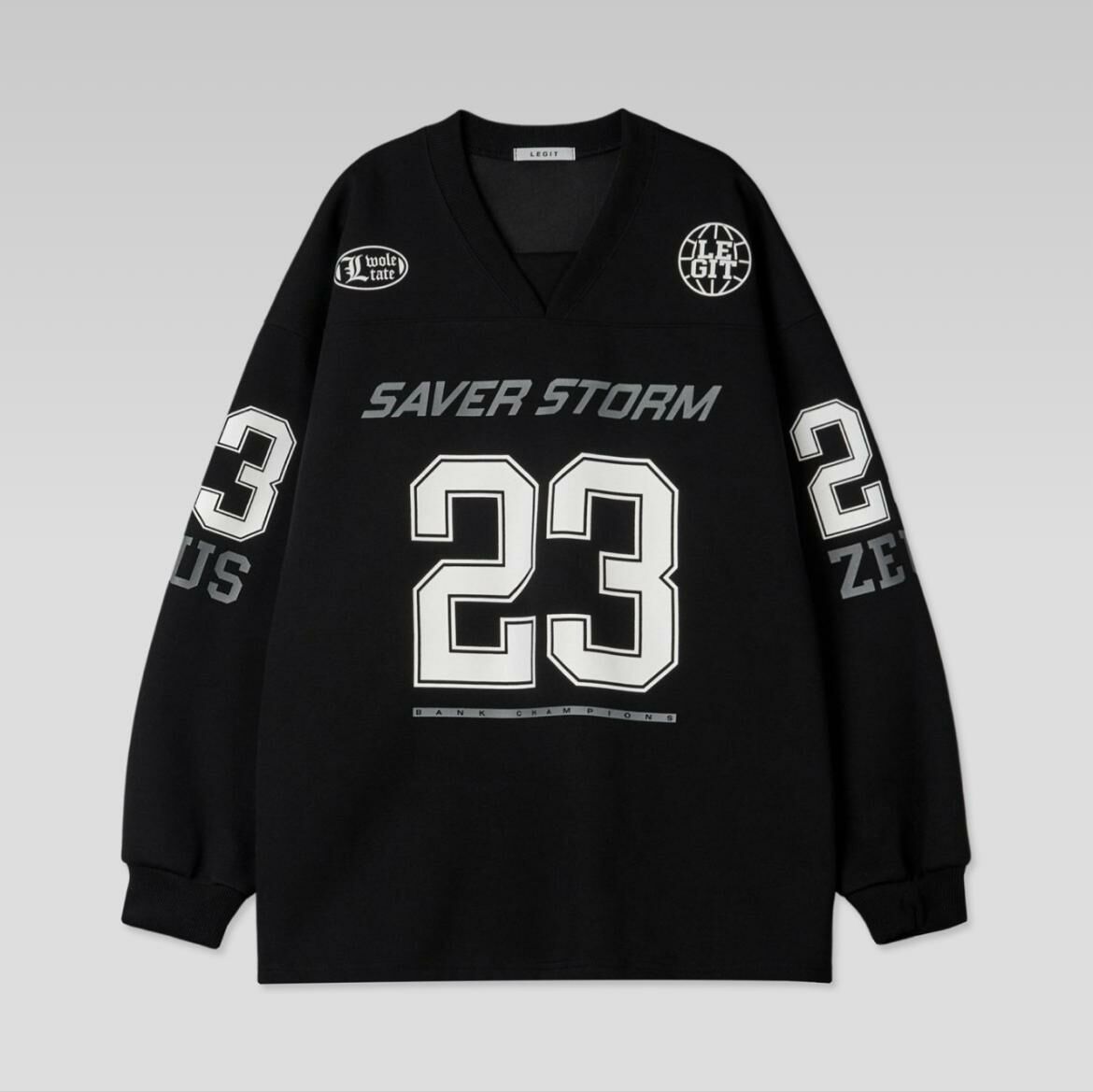 V領英文字衛衣 LEGIT-038T