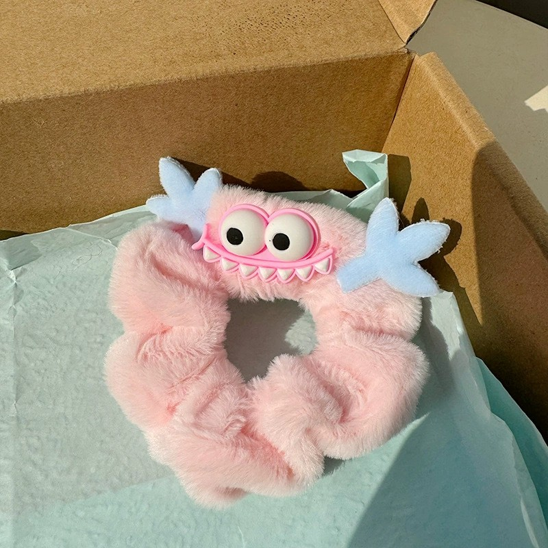 [3 FOR RM10] Ugly-Cute Wacky Grinning Monster Plush Scrunchies
