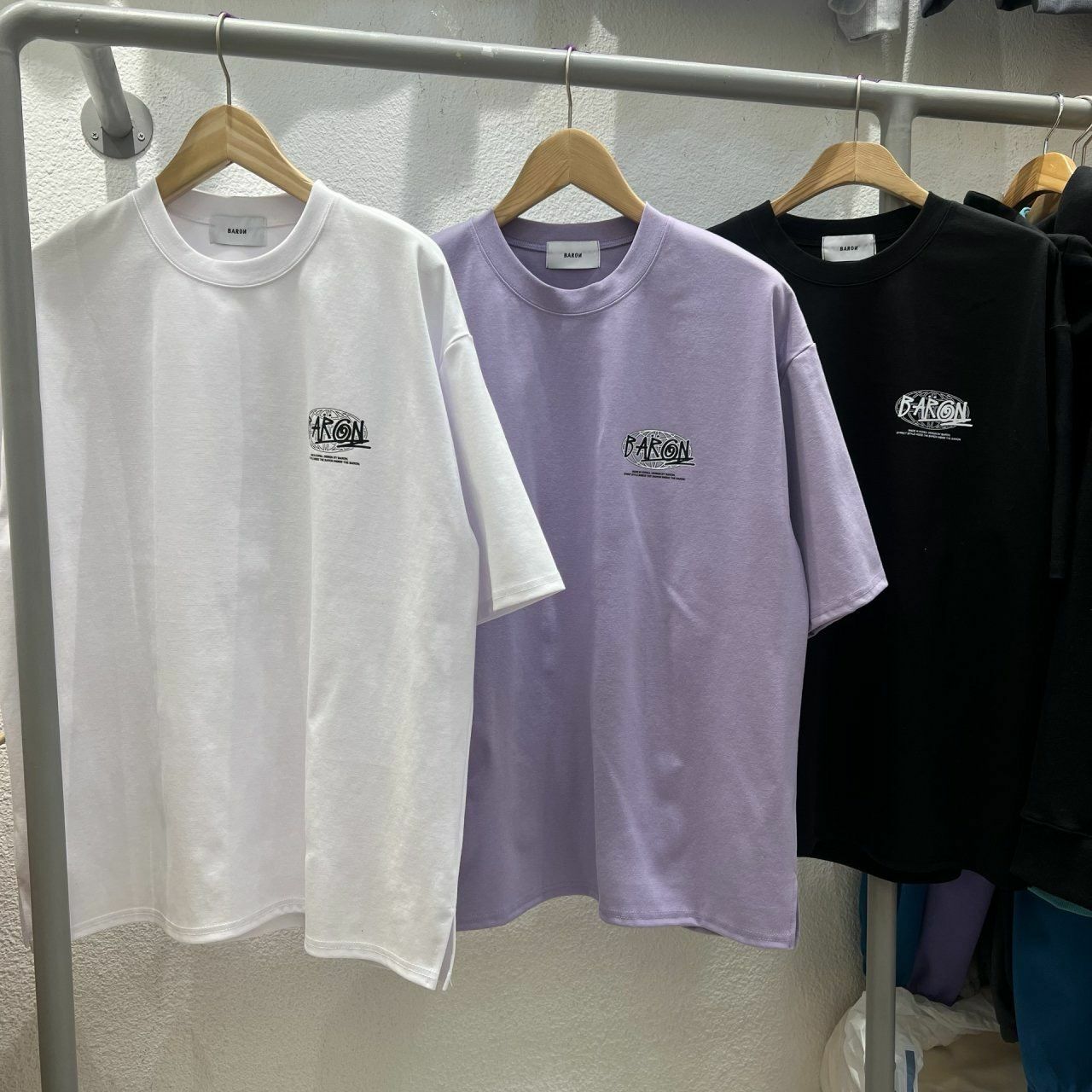 熊仔圖案英文字短袖Tee BARON-153T