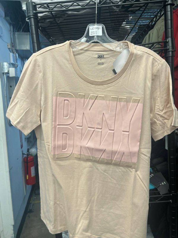 [S] DKNY BIG LOGO FRONT T-SHIRT,PALE BLUSH, B1460793-P8U (SD1244)