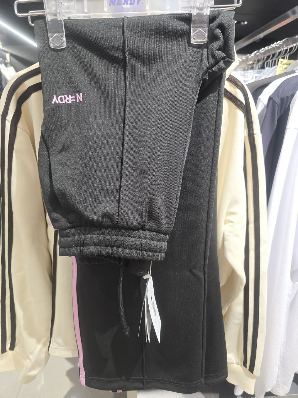 [S] NERDY W'S NY TRACK PANTS 24FW,CHARCOAL, PNEF24TP022003 (SN475)