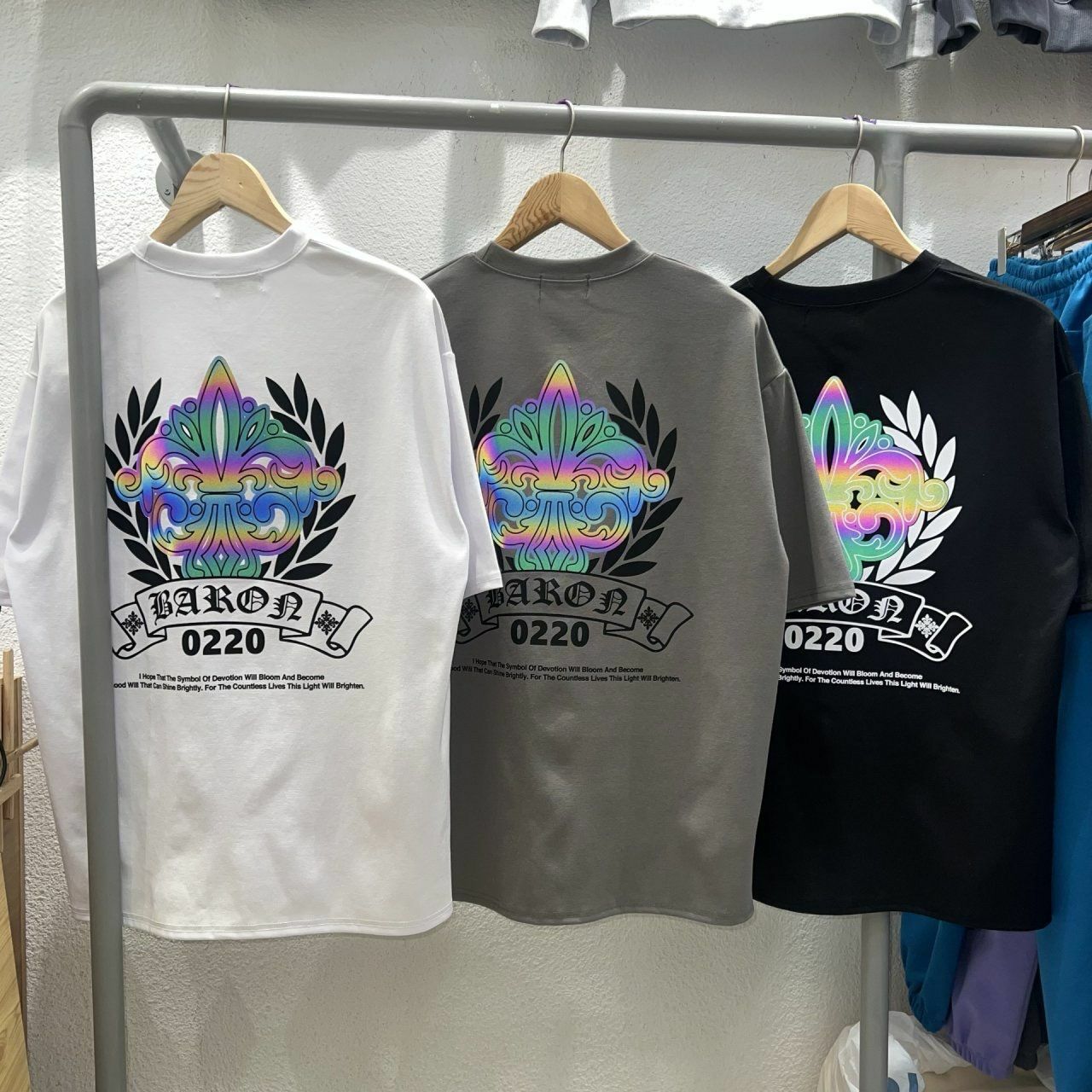 3M反光英文字圖案短袖Tee BARON-160T