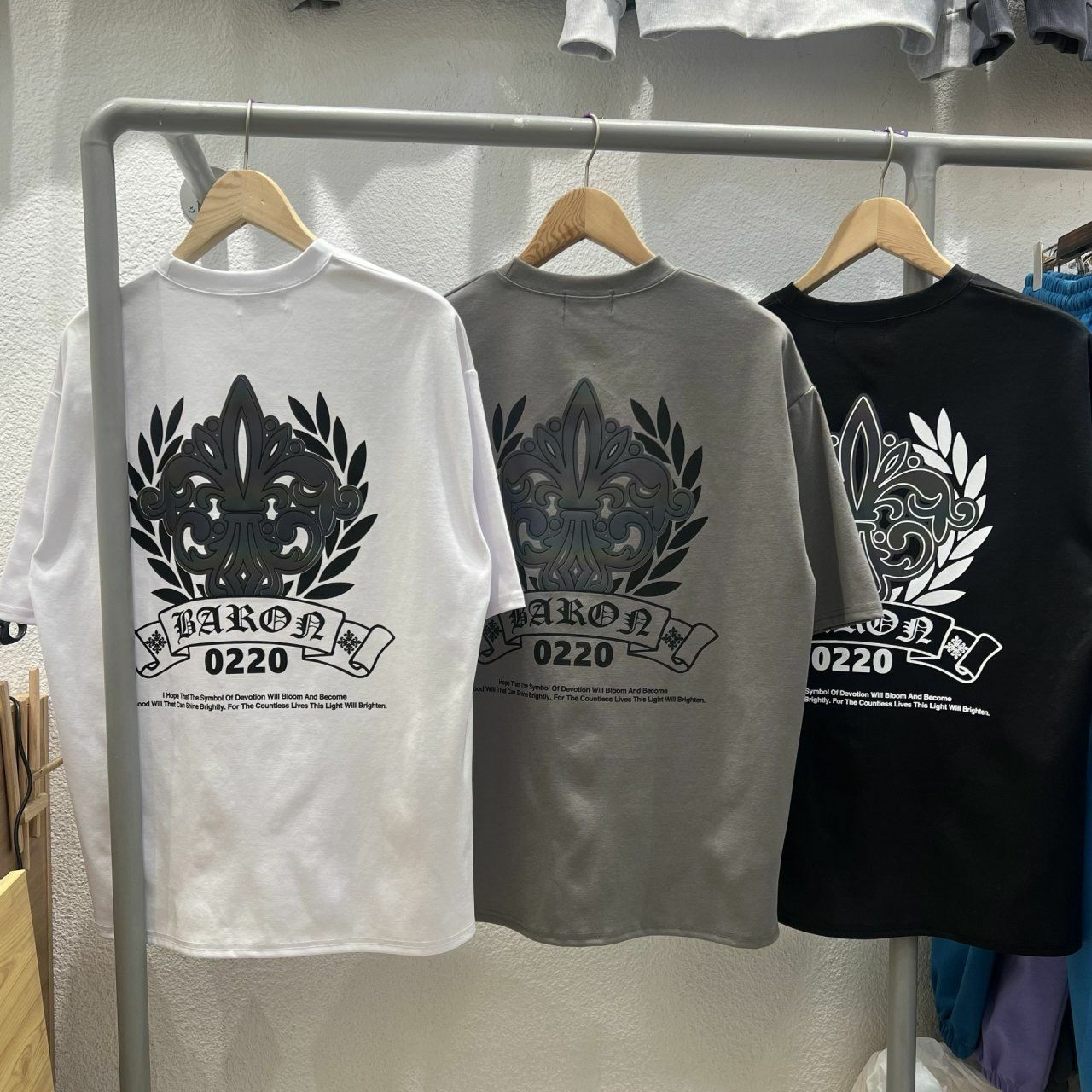 3M反光英文字圖案短袖Tee BARON-160T