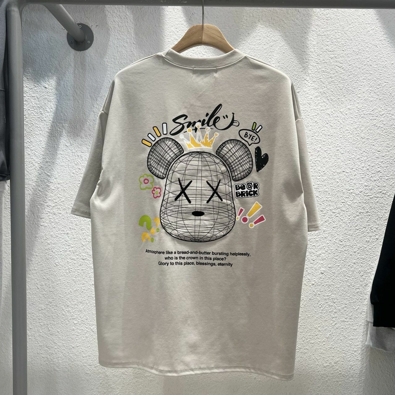 熊仔圖案英文字短袖Tee BARON-164T