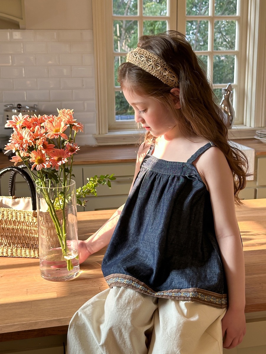 民俗感牛仔背心