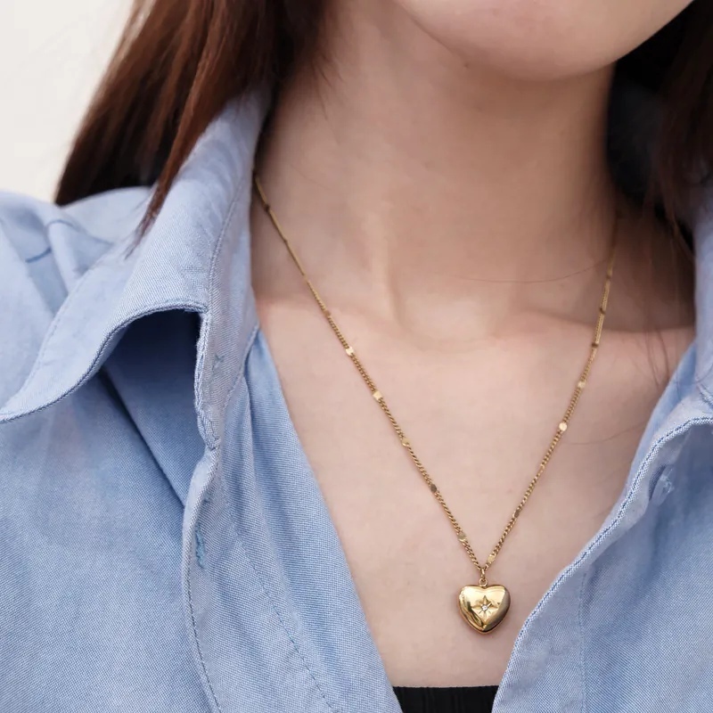 Collier Myra 寶石星愛心項鍊