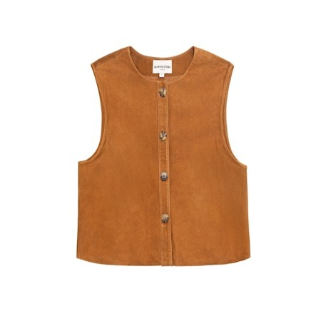 1LP1018-127 LA PETITE ETOILE Flora Suede Leather Jacket Sand #FLORA-F112512X1X/15-SAND (C-EU-E)