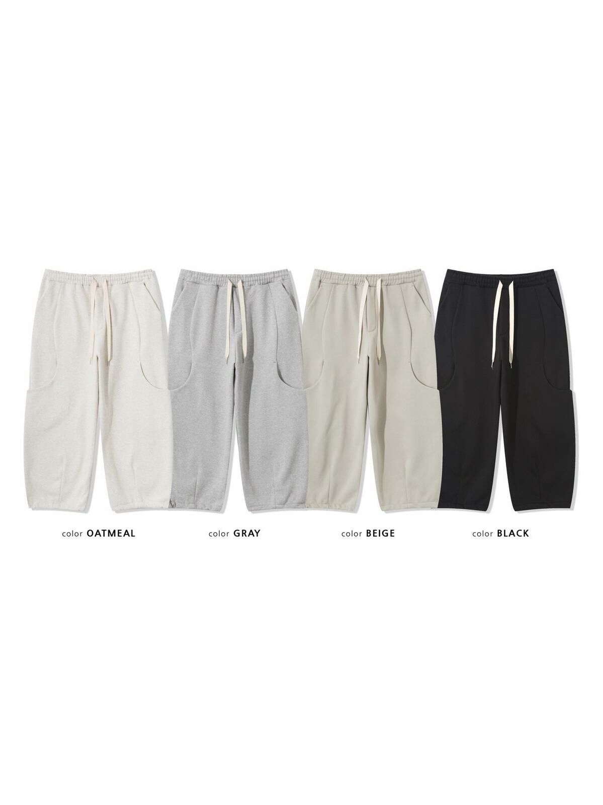 淨色鬆身運動褲(薄抓毛底) PULSE-129P