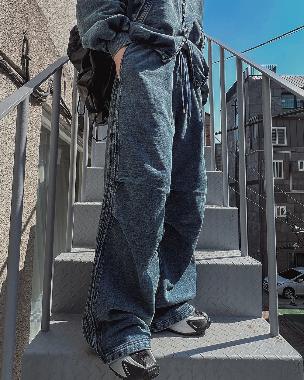 底特律牛仔寬運動褲