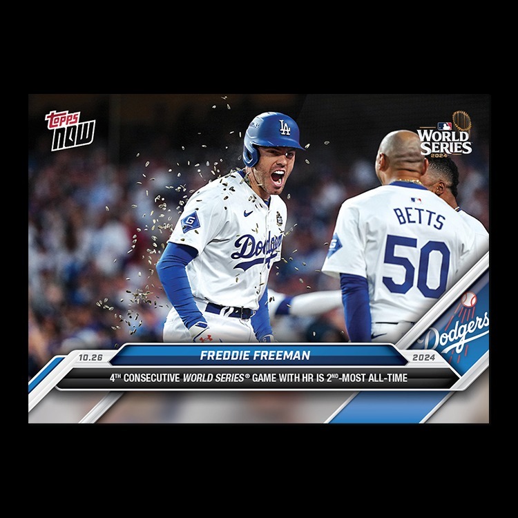 MLB球員卡 Freddie Freeman - 2024 MLB TOPPS NOW® Card 868 - PR: 3912