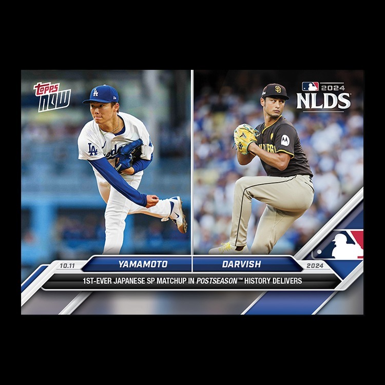 MLB球員卡 Yoshinobu Yamamoto/Yu Darvish - 2024 MLB TOPPS NOW® Card 825 - PR: 6809