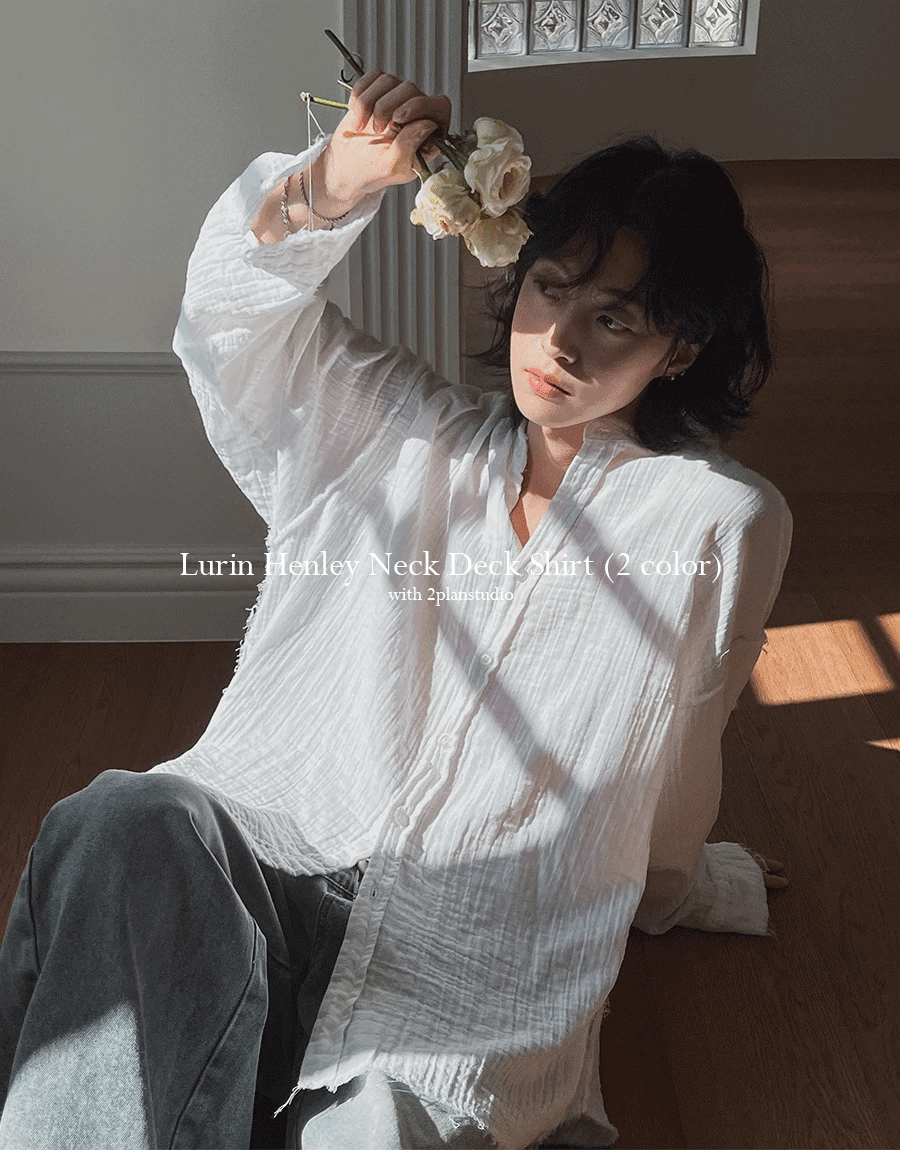 紗布亨利水洗襯衫