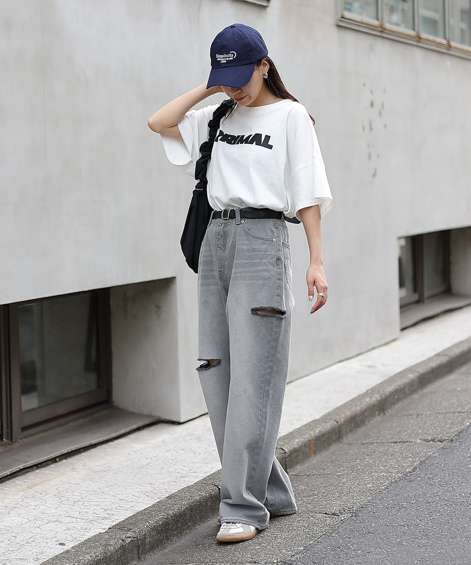 COLONY 2139(コロニー トゥーワンスリーナイン)  【S～Lサイズ展開】ダメージデニムパンツ淺灰M（CWA1031103A0001）