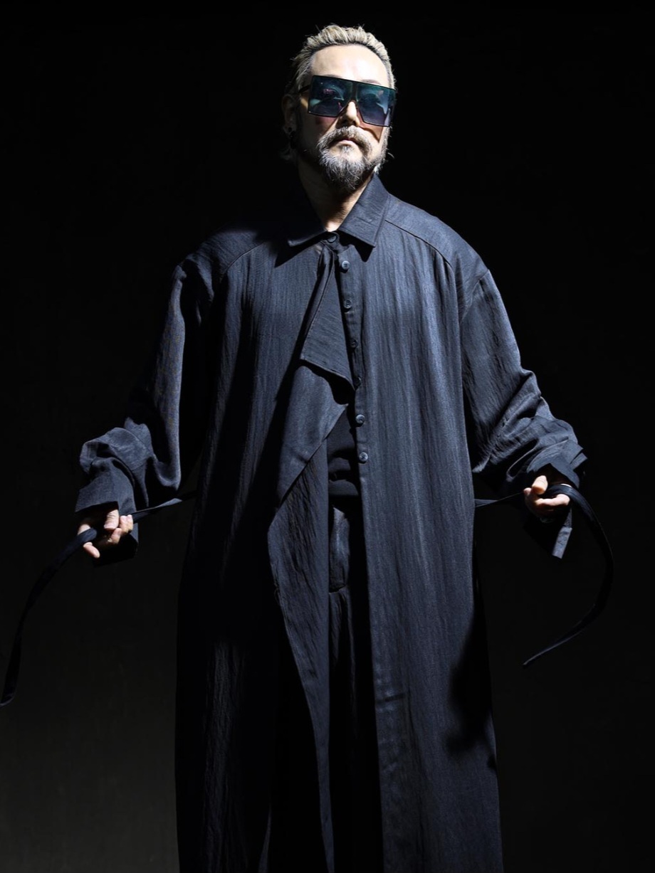 褶邊超長版襯衫