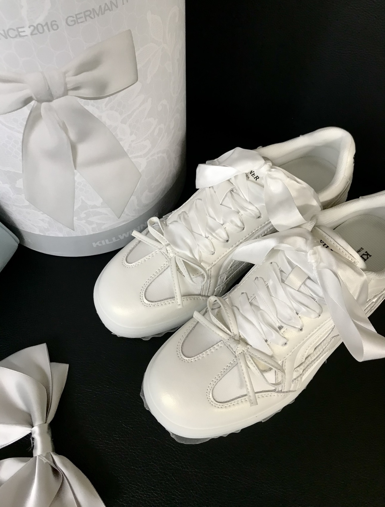 KILLWINNER SHOOTING STAR  張員瑛同款德訓鞋 純白絲綢