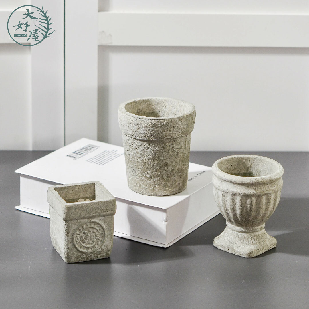 紙漿仿水泥盆栽