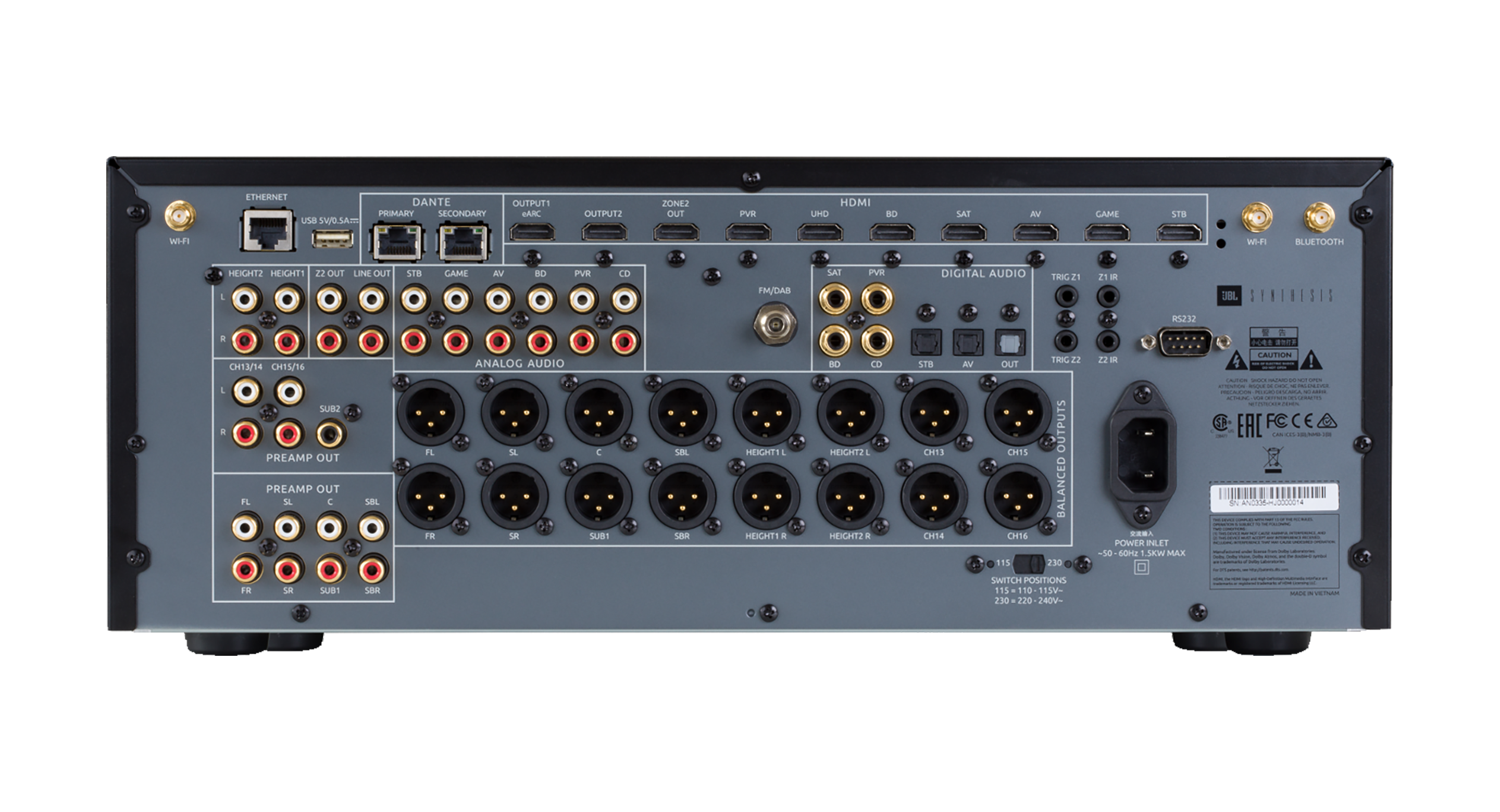 JBL SDP-58 16 聲道沉浸式環繞音效 AV 前級擴大機 - 圖片 3