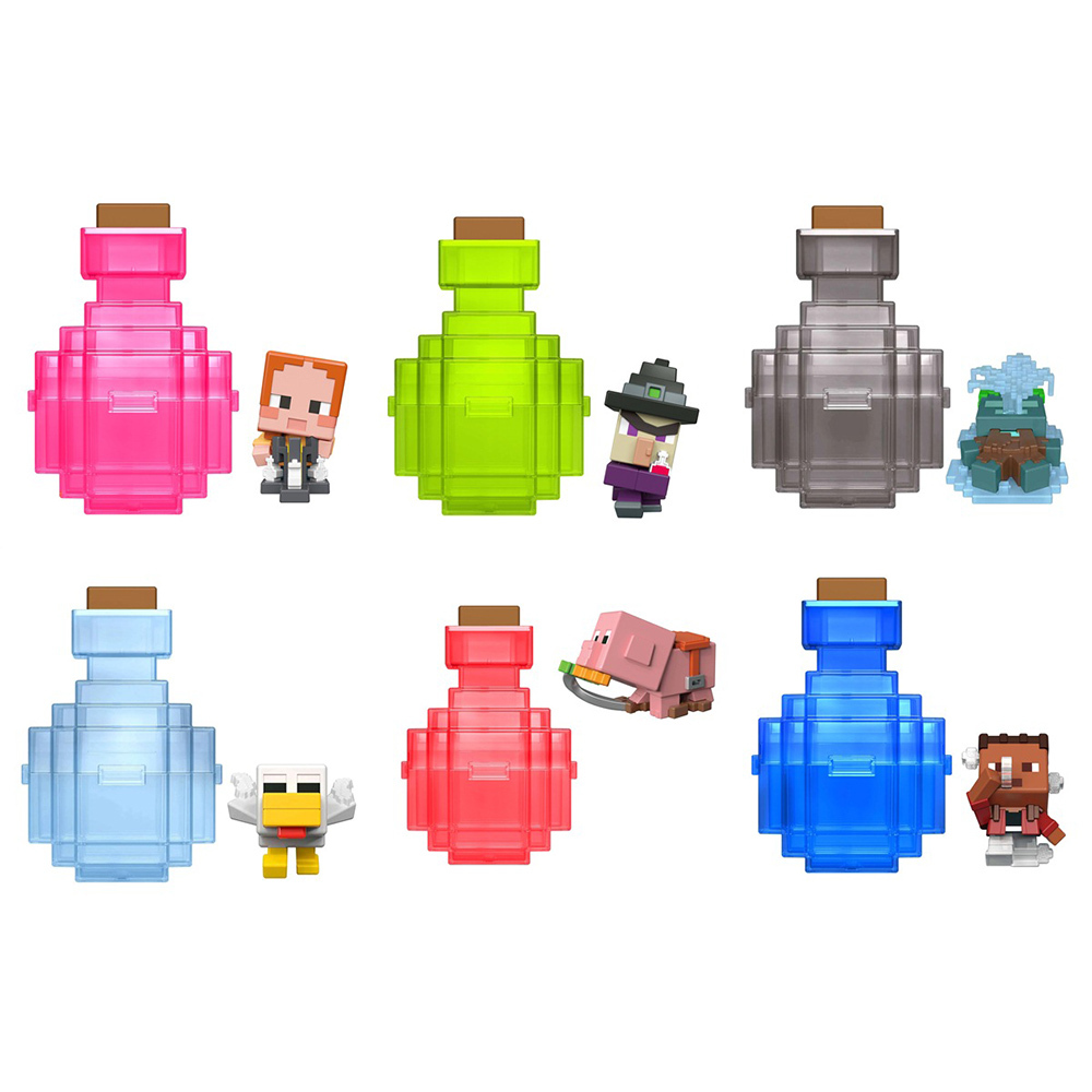 《 MATTEL 》Minecraft 迷你場景組合-挖掘模式 (隨機出貨)