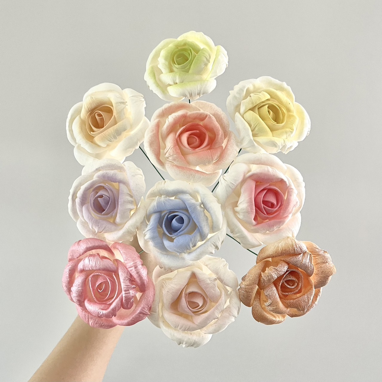 泰國索拉花 桔梗花(捲心) 6CM <十支一把> (高品質)