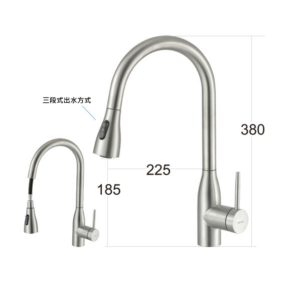 日日商 龍頭系列 ED-KS83883 304不鏽鋼大流量無鉛龍頭