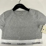 [S] CALVIN KLEIN MODERN COTTON T-SHIRT BRALETTE,GRAY, QF7213-050 (SCK739)