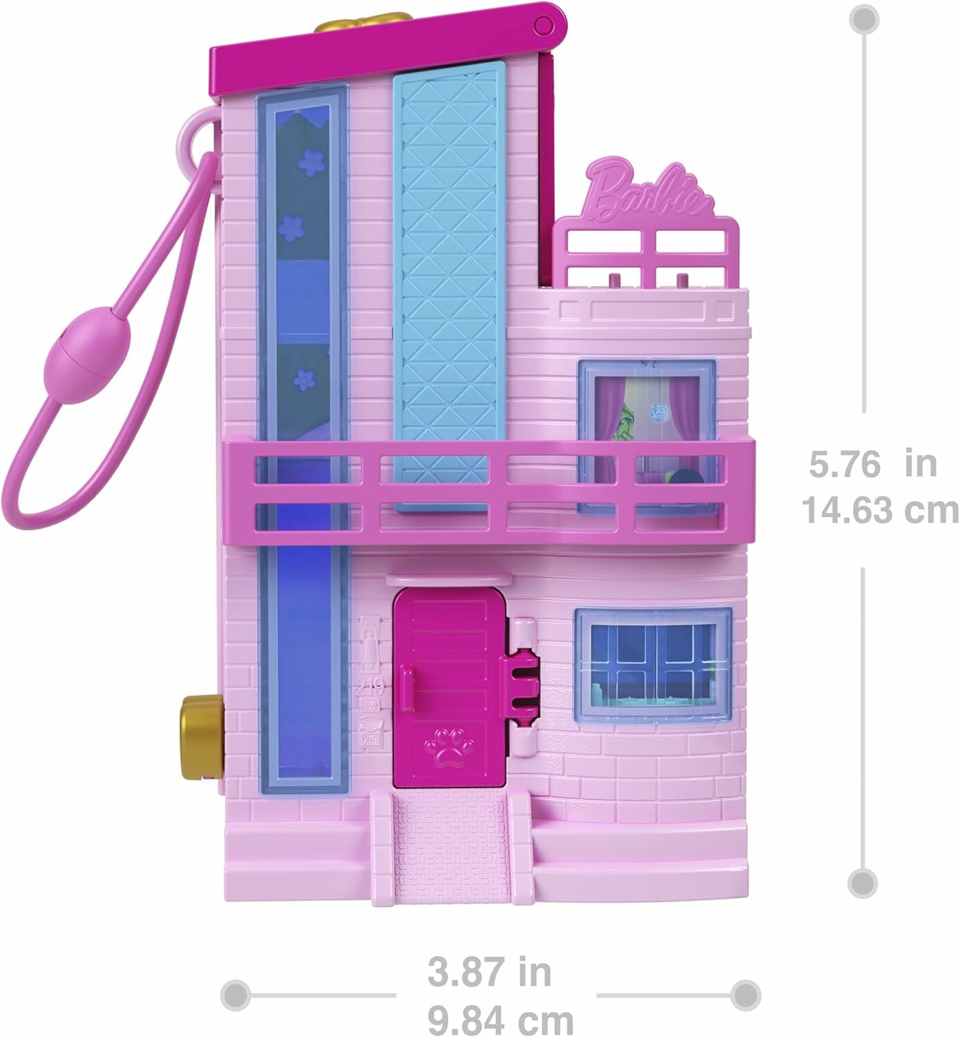 《 MATTEL 》  口袋波莉與芭比豪華小屋遊戲組