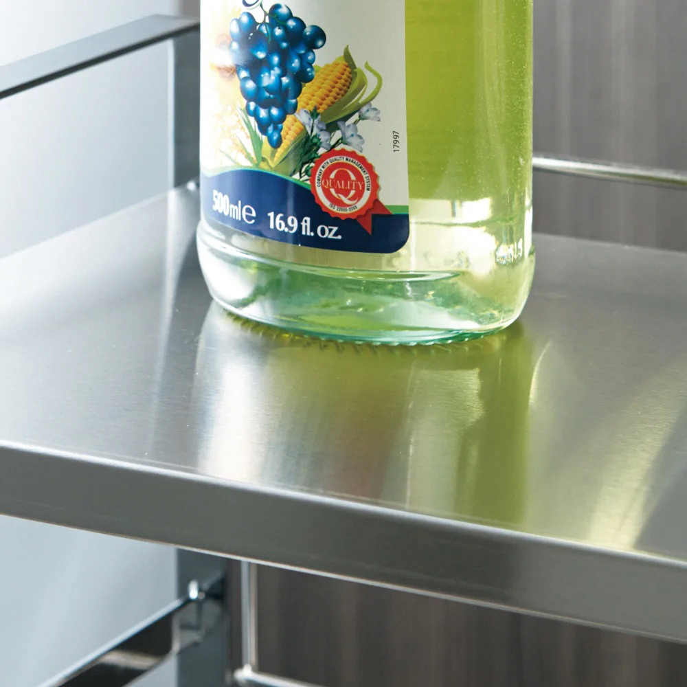 《下村企販》日本製全不鏽鋼爐上雙層收納架 75cm