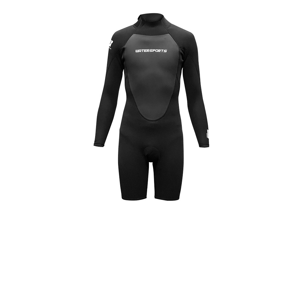 3.5mm 中性 CR 鯊魚皮連身防寒膠衣 - 黑