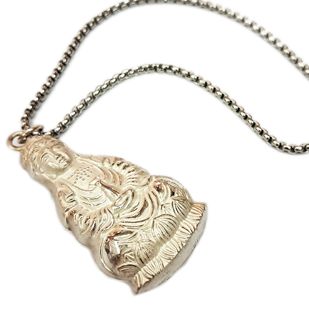 觀音菩薩 {925純銀}墜飾&鈦鋼項鍊【十方】146679