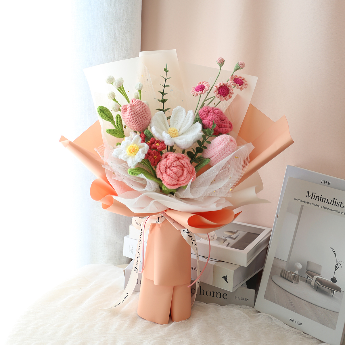 G12｜粉色系編織花束