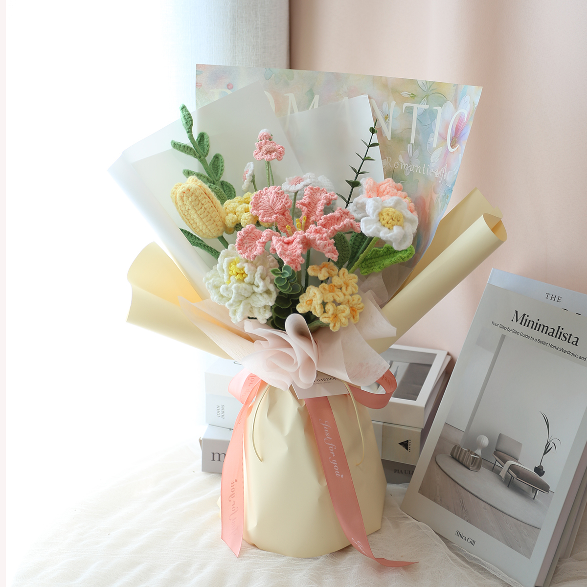 G30｜春日綻放編織花束