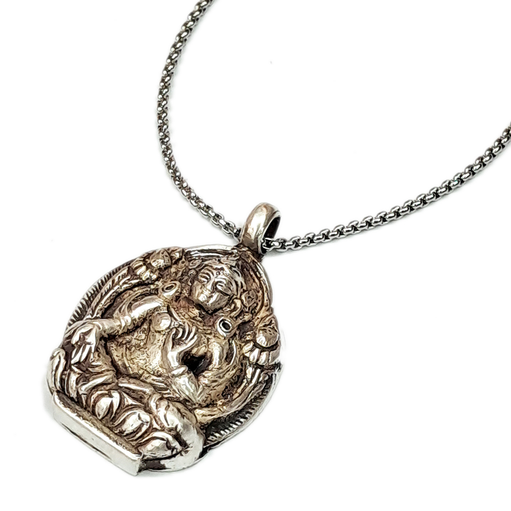 綠度母{925銀}&鈦鋼項鍊【十方】146017