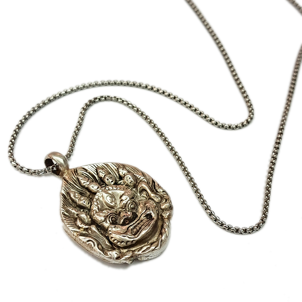 瑪哈嘎啦{925銀}&鈦鋼項鍊【十方】154420