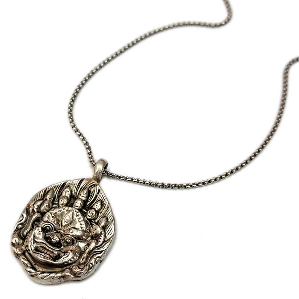 瑪哈嘎啦{925銀}&鈦鋼項鍊【十方】154420