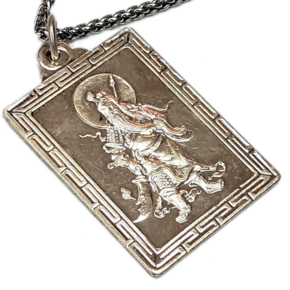 關聖帝君{925銀}墜 &鈦鋼項鍊【十方】146680