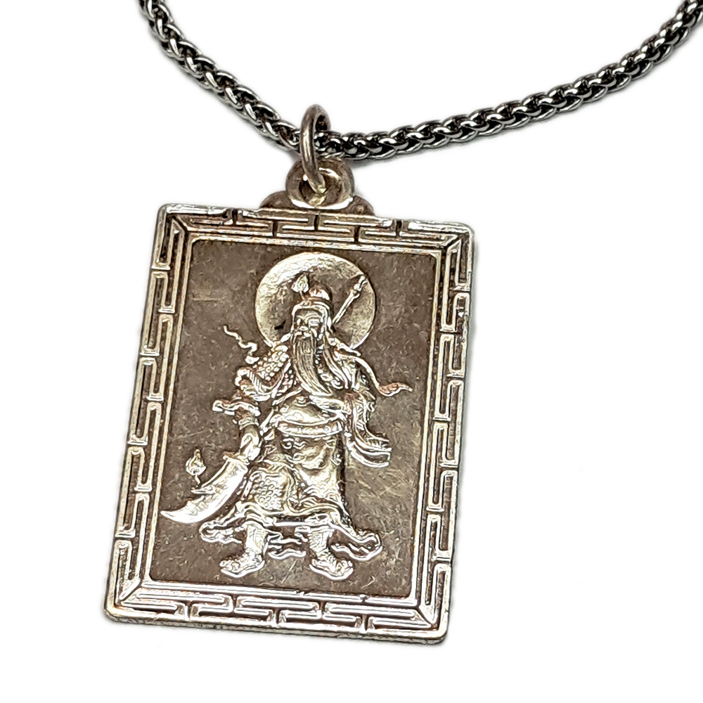 關聖帝君{925銀}墜 &鈦鋼項鍊【十方】146680