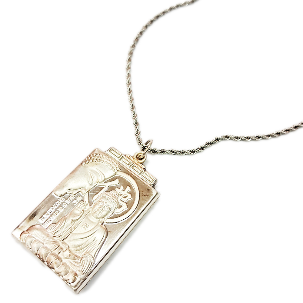 阿彌陀佛{925銀}墜&鈦鋼項鍊【十方】146684