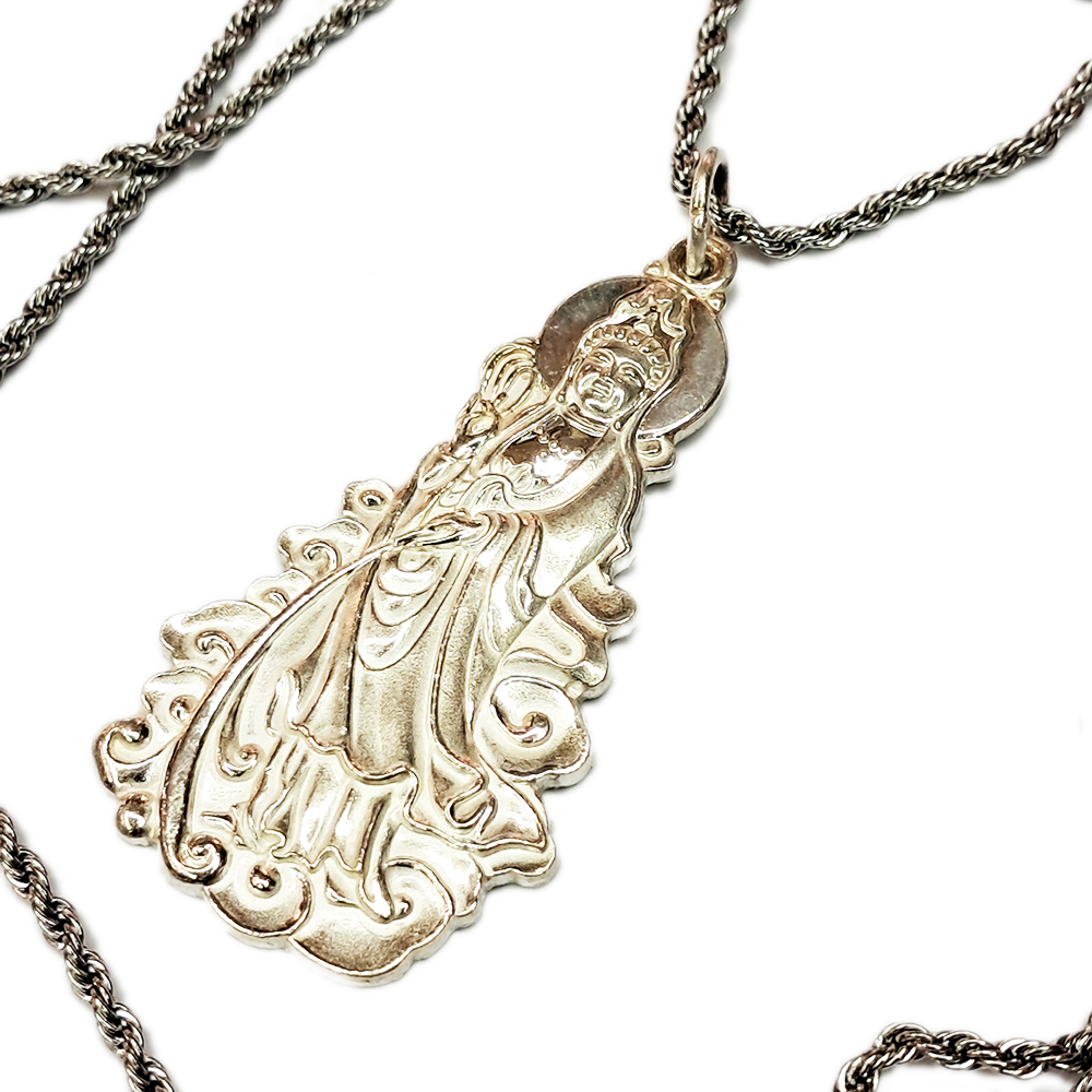 白衣觀音925純銀墜飾5公分【十方】148333