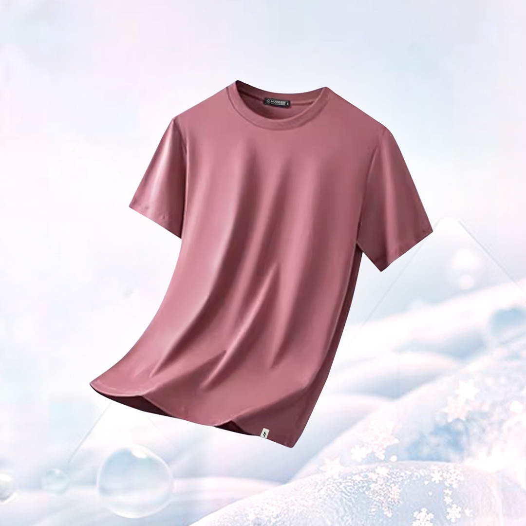 Sorona冰感認證-透沁涼感素Ｔ (兒童款)-玫瑰粉