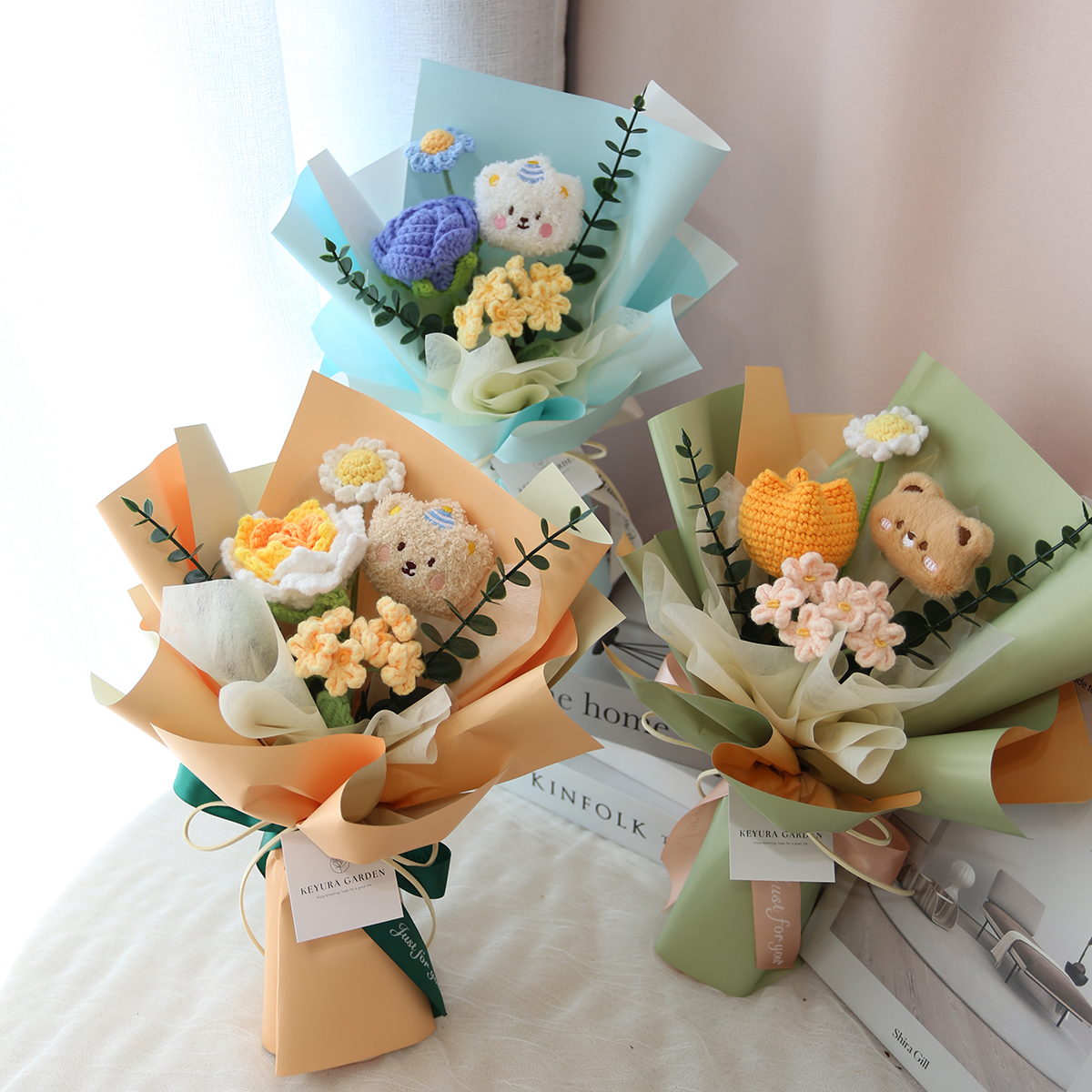 G80｜針織提袋花束