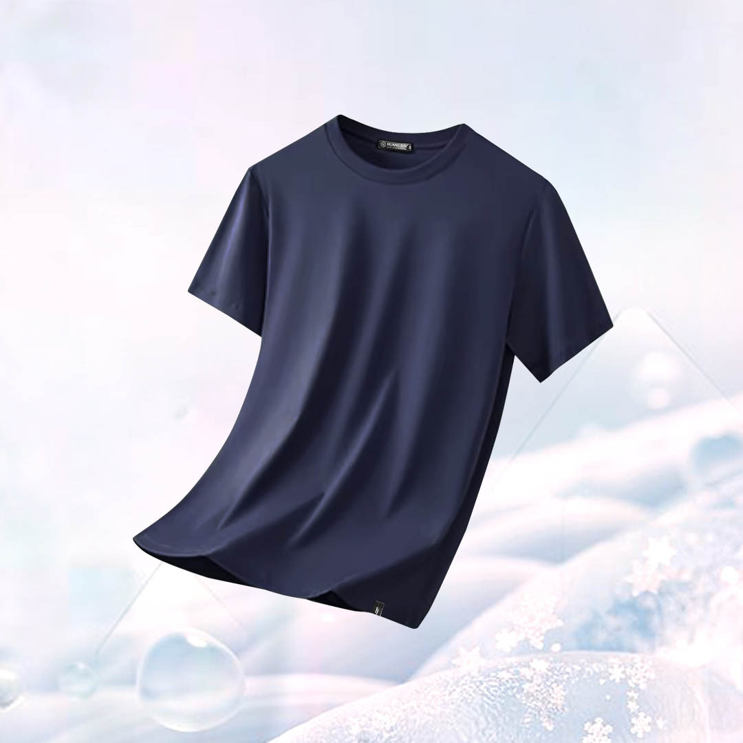 Sorona冰感認證-透沁涼感素Ｔ(兒童款)-深藍