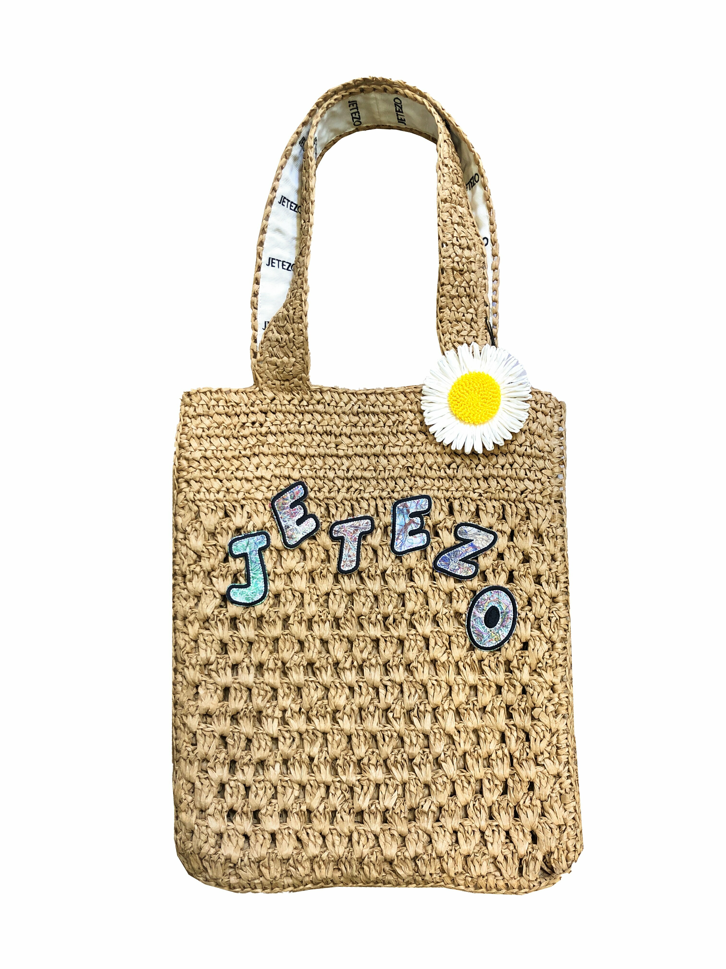 BD10007H1 JETEZO 草編袋(附太陽花別針) - 網路限定