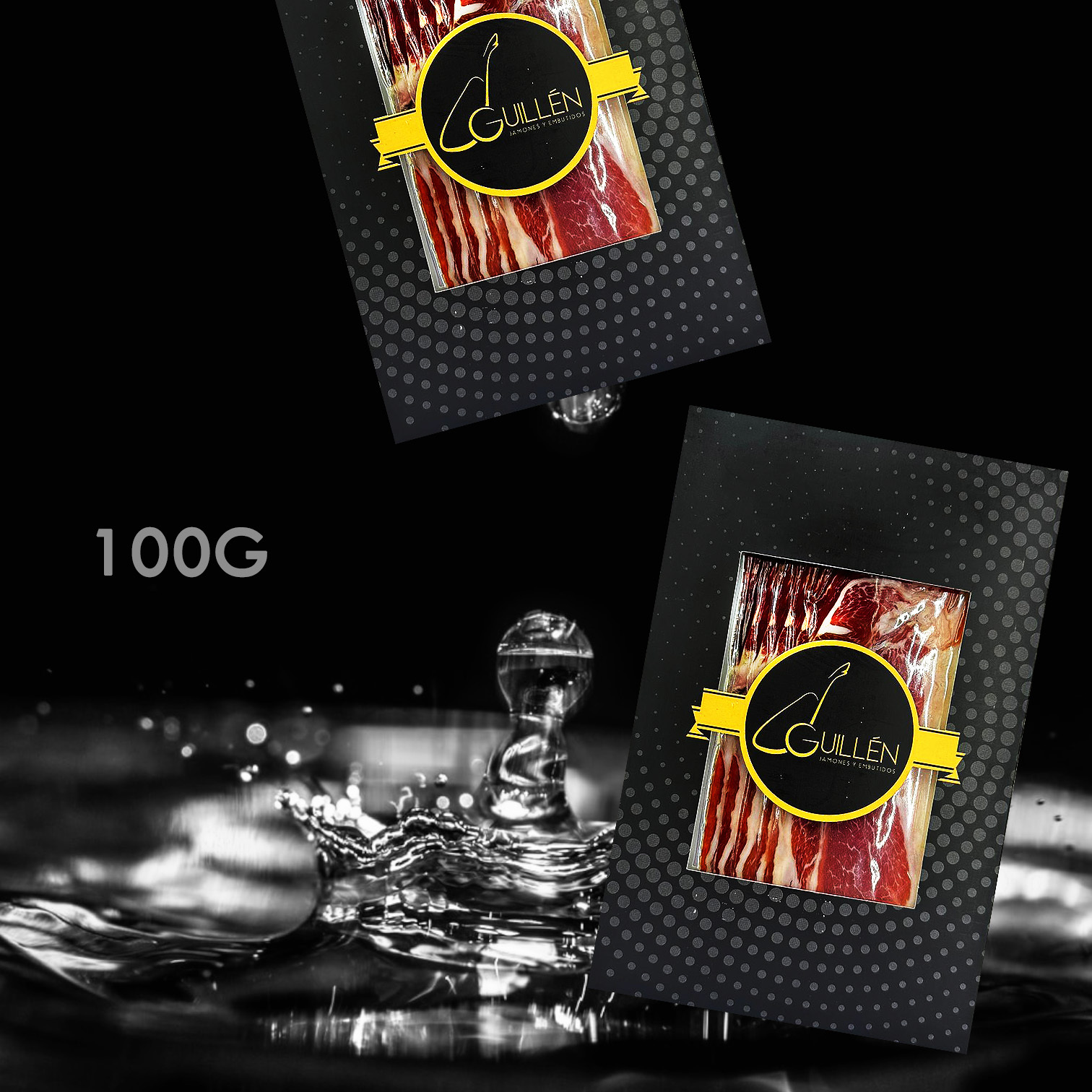 Ibéricos Guillén 天然餵飼50% 伊比利亞黑毛豬肩肉 (切片) (熟成時間:24個月) 100G