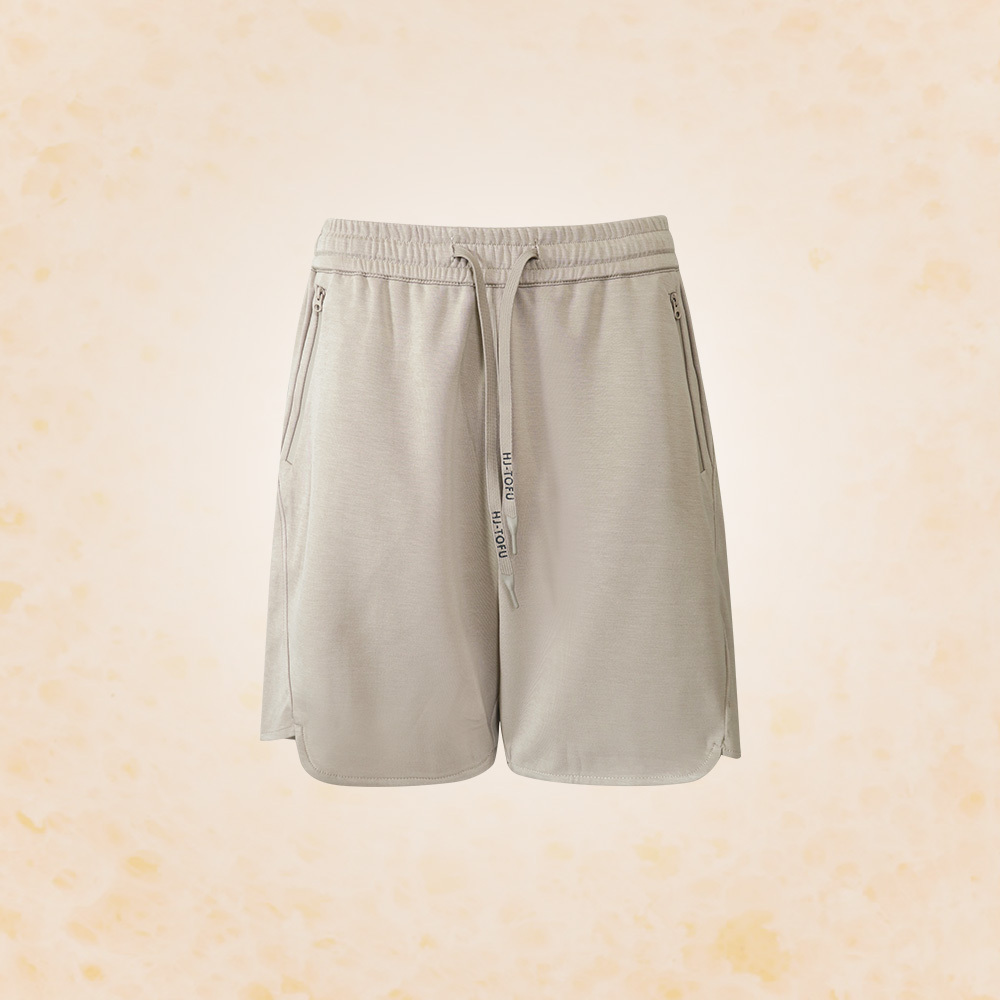 男款｜防水拉鍊豆腐褲-卡其