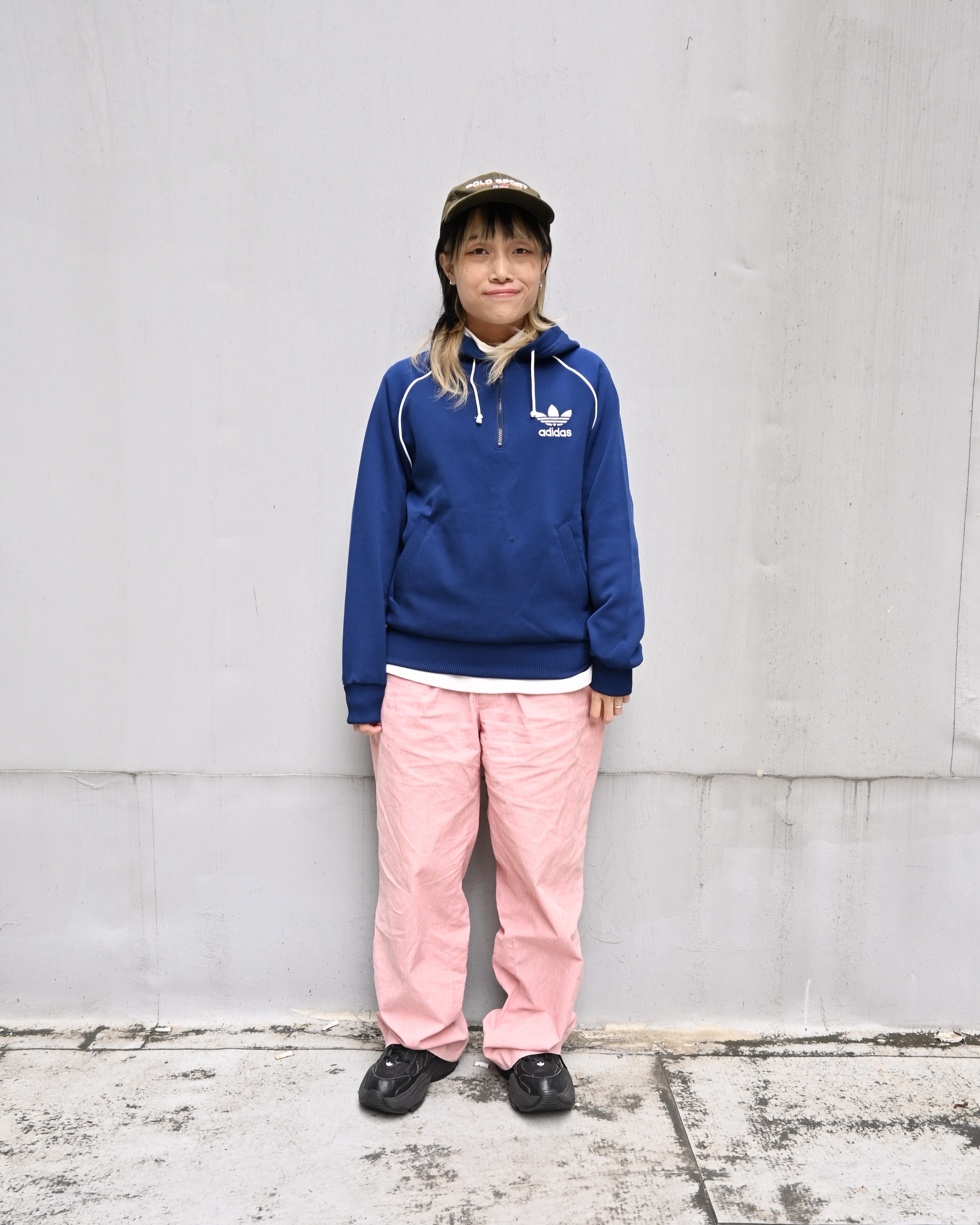 80s adidas Half Zip Track Jacket( W/Hoodie )