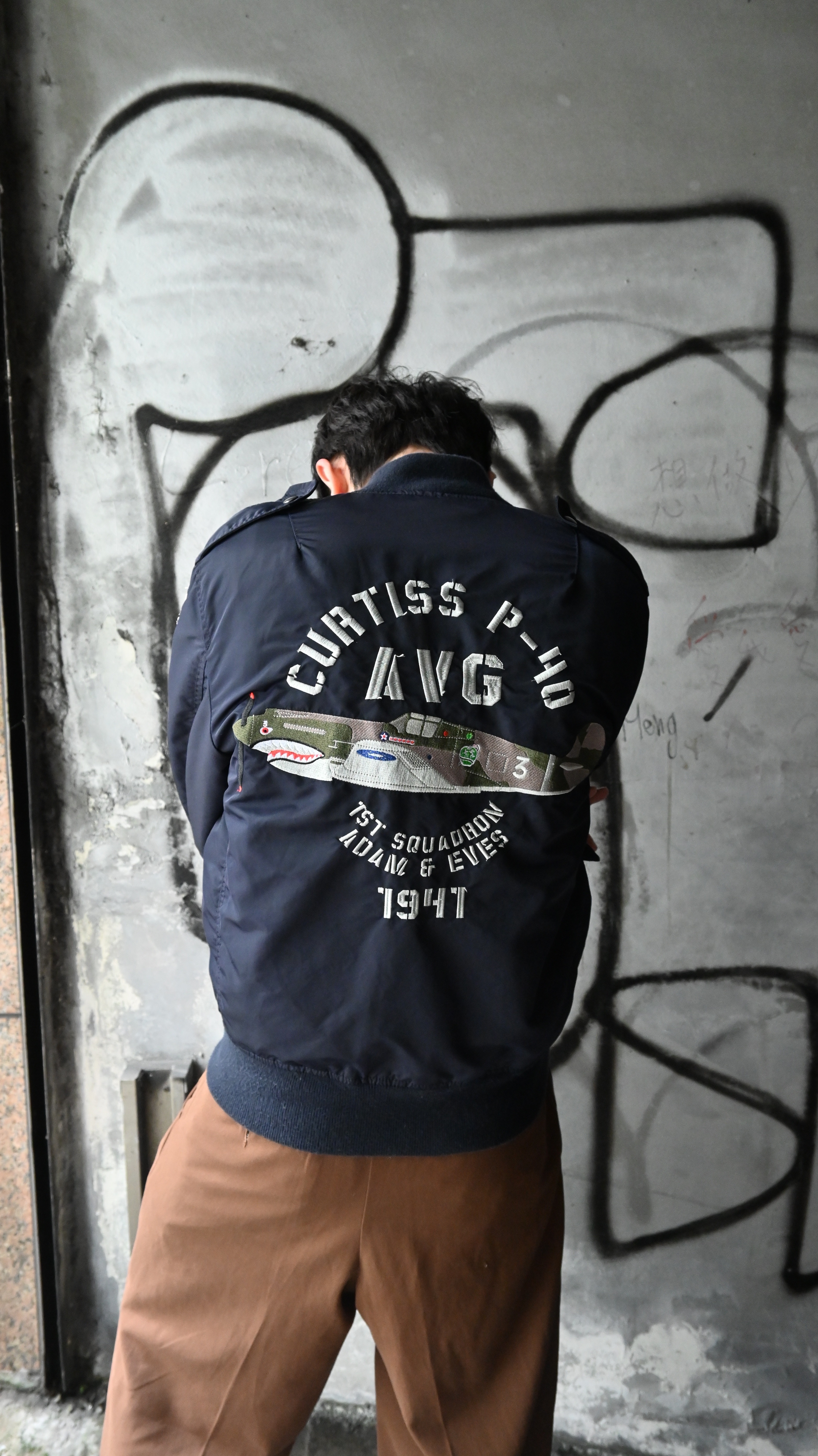 HOUSTON L-2A Flight Jacket*W/Embroidery