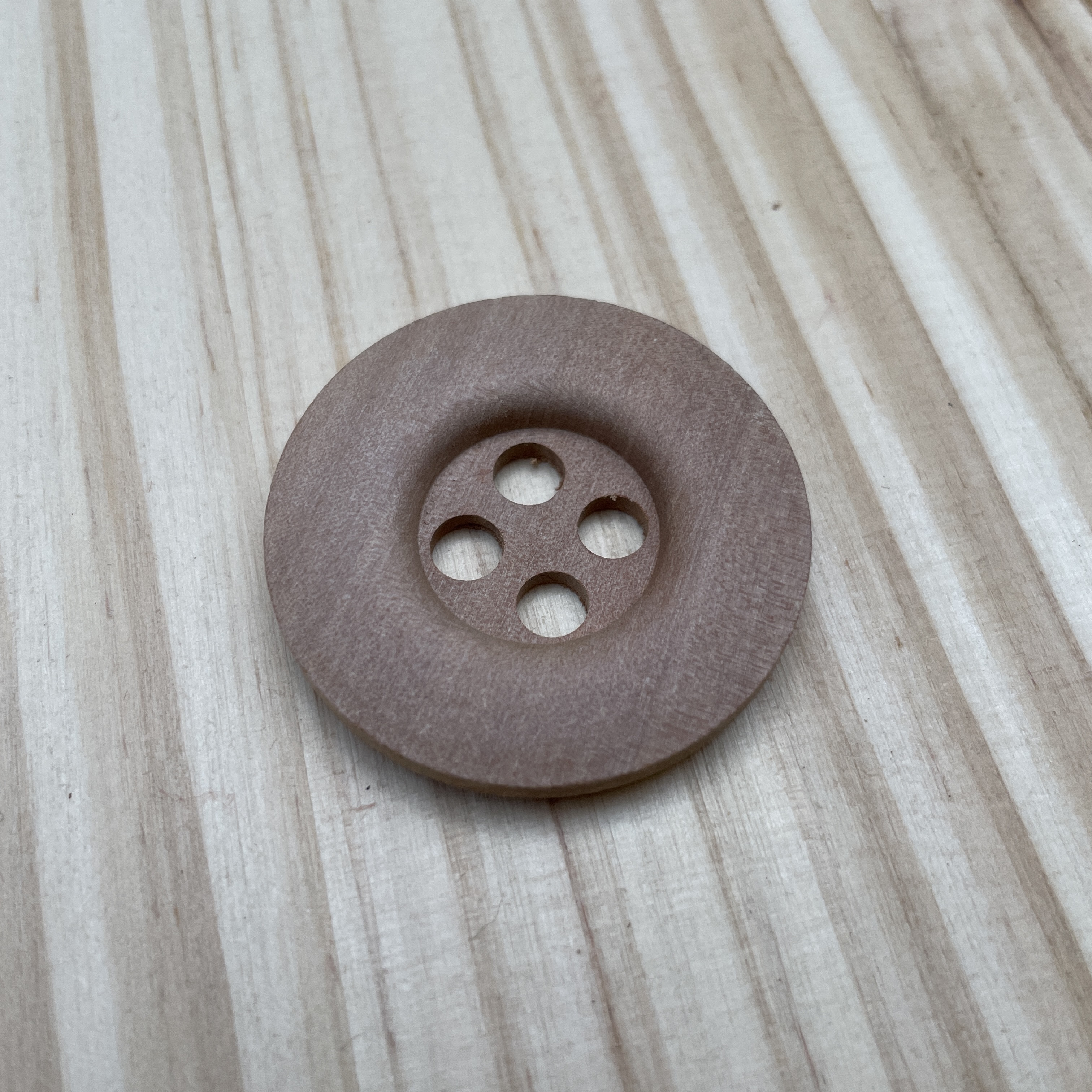 天然木質鈕扣 - 40mm