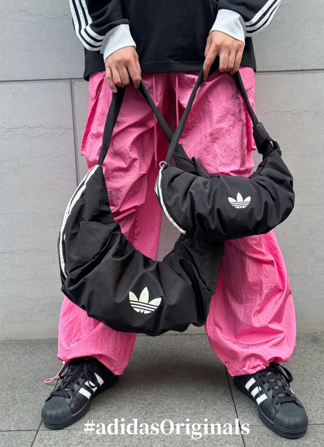 ADIDAS 愛迪達皺摺牛角包 KA9266 KA9271